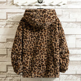 Fall/winter Leopard Print Jacket Loose and Comfortable Cotton-padded Jacket Fashion Men's and Women's Autumn Warm Jacket