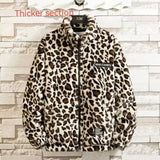 Fall/winter Leopard Print Jacket Loose and Comfortable Cotton-padded Jacket Fashion Men's and Women's Autumn Warm Jacket