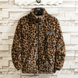 Fall/winter Leopard Print Jacket Loose and Comfortable Cotton-padded Jacket Fashion Men's and Women's Autumn Warm Jacket