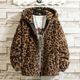Fall/winter Leopard Print Jacket Loose and Comfortable Cotton-padded Jacket Fashion Men's and Women's Autumn Warm Jacket
