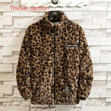 Fall/winter Leopard Print Jacket Loose and Comfortable Cotton-padded Jacket Fashion Men's and Women's Autumn Warm Jacket