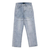 FOESCE 2025 Fashion Trousers Denim Pants Streetwear Hip Hop Low Rise Baggy Jeans For Men Korean Women Cargo Pants Punk Clothe