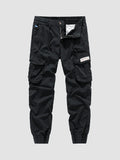 FOESCE 2025 New Autumn Cargo Pants Men Multi-Pockets Washed Cotton Work Wear Cargo Jogger Military Overalls Elastic Waist Male Trousers