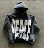 FOESCE 2025 New retro street hip hop letter printed zipper hoodie for men and women Y2K Harajuku Punk Gothic loose sweatshirt hoodie