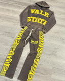 FOESCE 2025 new style simple and versatile fashion trendy sweatpants Hip-hop street striped letter print oversized baggy pants for mens