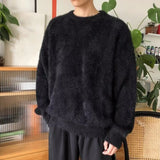 FOESCE 2025 Pullover Sweater Men Fashion Long Sleeve Knitted Sweatshirt Hot Sale Casual Autumn Winter Sportwear Solid Clothes Outerwear