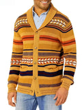 FOESCE 2025 Men's Thick Warm Knitted Sweater Jackets Cardigan Autumn Winter Casual Jacquard Knit Sweaters Coat Thicker Sweaters Male