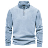 FOESCE AIOPESON Brand Quality Thicken Warm Fleece Jacket for Men Zipper Neck Pullover Men's Sweatshirt Soft Shell Mens Jacket