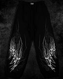 FOESCE American Breathedivinity trend suit fitness short-sleeved men and women loose dragon soul dark gothic pattern printed y2k sw