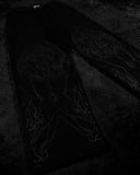 FOESCE American Breathedivinity trend suit fitness short-sleeved men and women loose dragon soul dark gothic pattern printed y2k sw