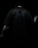 FOESCE American Breathedivinity trend suit fitness short-sleeved men and women loose dragon soul dark gothic pattern printed y2k sw