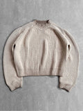 American Fashion Solid Knitted Sweater For Male O Neck Long Sleeve Oversized Pullover Jumpers Autumn Street Men's Baggy Knitwear