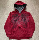 FOESCE American Hip-hop Heavy Embroidered Letters Thickened Cotton-padded Jacket Coat Y2K New Loose Bread Clothes for Men and Women