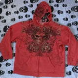 FOESCE American Hip-hop Heavy Embroidered Letters Thickened Cotton-padded Jacket Coat Y2K New Loose Bread Clothes for Men and Women