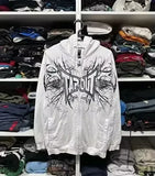 Foesce American Hoodie Y2K Clothes Gothic Hip Hop Retro Graphic Print Oversized Hoodie Sweatshirt Mens Womens Pullover Hoodie