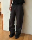 FOESCE American Retro Personalized Splicing Oversized Sweatpants Men Y2K Harajuku Casual Loose Knitted Pants Punk Street Trend Trousers