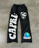 FOESCE American letter printing personalized street high street sweatpants high street ins trendy brand couple loose fashion trousers