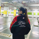 FOESCE F1 Racing Suit Embroidered Racing Suit Cycling Suit Motorcycle Suit Embroidered Casual Long Sleeve A169 Racing Suit Christmas
