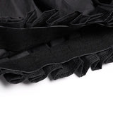 FOESCE Gothic Pleated Lantern Culottes Streetwear Y2k Dark Style Japanese Harajuku Style Hakama Samurai Pants Men'S Clothing Unisex