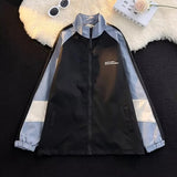 Foesce Harajuku Patchwork Varsity Jacket Men Streetwear Color Block Bomber Windbreaker High Quality Lightweight College Jacket Couple