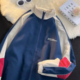 Foesce Harajuku Patchwork Varsity Jacket Men Streetwear Color Block Bomber Windbreaker High Quality Lightweight College Jacket Couple
