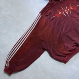 FOESCE Harajuku Raw Edge Striped Drawstred Hoodie for Men Goth Oversized Sweatshirt Hoodie Embroidered Pattern Sweatshirts 2025 Autumn