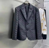FOESCE High-end Handsome Luxuly Jacket Slim Fit Notched Lapel Groom Formal Prom Tuxedos Elegant Male Blazer Costume Homme