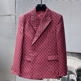 FOESCE High-end Handsome Luxuly Jacket Slim Fit Notched Lapel Groom Formal Prom Tuxedos Elegant Male Blazer Costume Homme