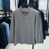 High end brand long sleeved men's polo shirt autumn fashion hot selling exquisite embroidery golf top comfortable casual T-shirt