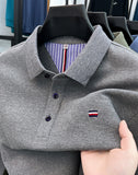 High end brand long sleeved men's polo shirt autumn fashion hot selling exquisite embroidery golf top comfortable casual T-shirt
