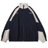 FOESCE Hip Hop Varsity Jacket Men High Street Patchwork Color Black Windbreaker Coats Women Spring Autumn Thin Fashion College Jackets