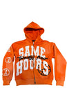 FOESCE Hip-hop Trendy Streetwear Y2K Harajuku American Retro Letter Print Zipper Hoodie Men's Punk Casual Colorful Oversized Sweatshirt