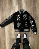 FOESCE Korean Fashion Simple Double Zipper Loose Down Jacket Men's And Women's Y2K New Harajuku Hip-Hop Gothic Casual Joker Street Wear