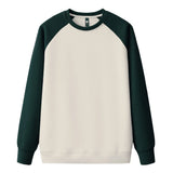 FOESCE Long Sleeve Waffle Fleece Sweatshirts Hoodies Unisex Wholesale Trend Patchwork Crew Neck Sweatshirt For Men Sudadera De Hombre