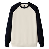 FOESCE Long Sleeve Waffle Fleece Sweatshirts Hoodies Unisex Wholesale Trend Patchwork Crew Neck Sweatshirt For Men Sudadera De Hombre