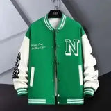 Loose-fit Men's Baseball Jacket American Style Couple Costume Autumn/winter For Men Trendy Brand Casual Scene Top