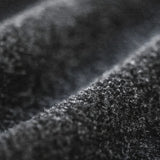 FOESCE Maden Vintage Black Cardigan Sweater Embroidered Letters Knit Jacket with Lapel Men's Fall Single-Breasted Warm Coat for Winter
