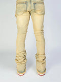 Men Ripped Denim Pants Distressed Skinny Cargo Pants Casual Trousers with Pockets for Streetwear Autumn Spring Clothes Punk Y2K