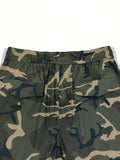 FOESCE Men's All-Season Camo Cargo Pants - Comfort Fit, Versatile Pockets, Street-Style Drawstring Design
