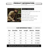 FOESCE Men's Diamond Check Clamp Cotton Jacket Waterproof With Pocket Cargo Coats Vintage Casual Outerwear Male