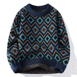 FOESCE Men's Knit Sweater High Quality Knitwear Korean Popular Clothes Autumnr and Winter Pullovers Male Style New in Sweatshirt Cable