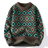FOESCE Men's Knit Sweater High Quality Knitwear Korean Popular Clothes Autumnr and Winter Pullovers Male Style New in Sweatshirt Cable