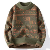 FOESCE Men's Knit Sweater High Quality Knitwear Korean Popular Clothes Autumnr and Winter Pullovers Male Style New in Sweatshirt Cable