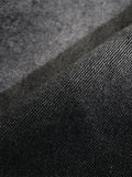 FOESCE Men's Lapel Handsome Black Grey Gradient Denim Shirt Jacket Spring Autumn Trendy Street Casual Versatile Single-breasted Shirts