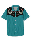 FOESCE Men's Shirt Summer Casual Fashion Short Sleeved Shirt For Men Loose Breathable Hawaiian Shirt Man Casual Men's Clothing Top