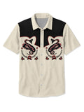 FOESCE Men's Shirt Summer Casual Fashion Short Sleeved Shirt For Men Loose Breathable Hawaiian Shirt Man Casual Men's Clothing Top