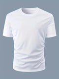 FOESCE Men's Summer Loose Fit 100% Cotton Best Dad EVER Print Casual Round Neck Short Sleeve T-shirt Top