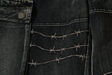 FOESCE Multi-pockets Embroidery Washed Baggy Jeans for Men and Women Straight Ropa Hombre Casual Cargo Pants Oversized Denim Trousers