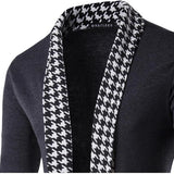 FOESCE New Autumn Winter Classic Cuff Knit Cardigan Men's Sweaters High Quality Men Knitted Coats Male Knitwears