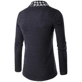 FOESCE New Autumn Winter Classic Cuff Knit Cardigan Men's Sweaters High Quality Men Knitted Coats Male Knitwears
